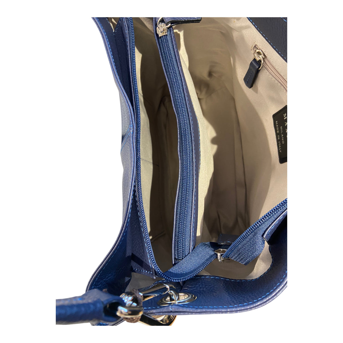Maxima Schultertasche blu chiaro, mittelblau