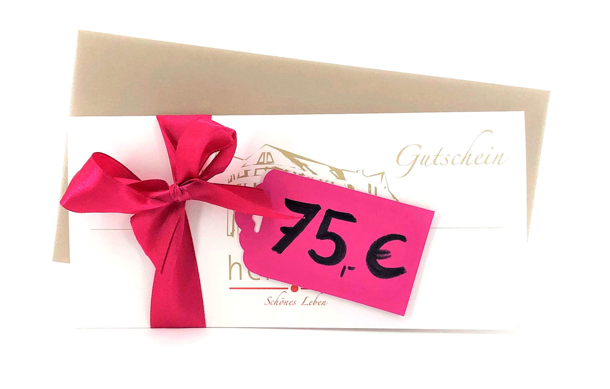 75 Euro Gutschein