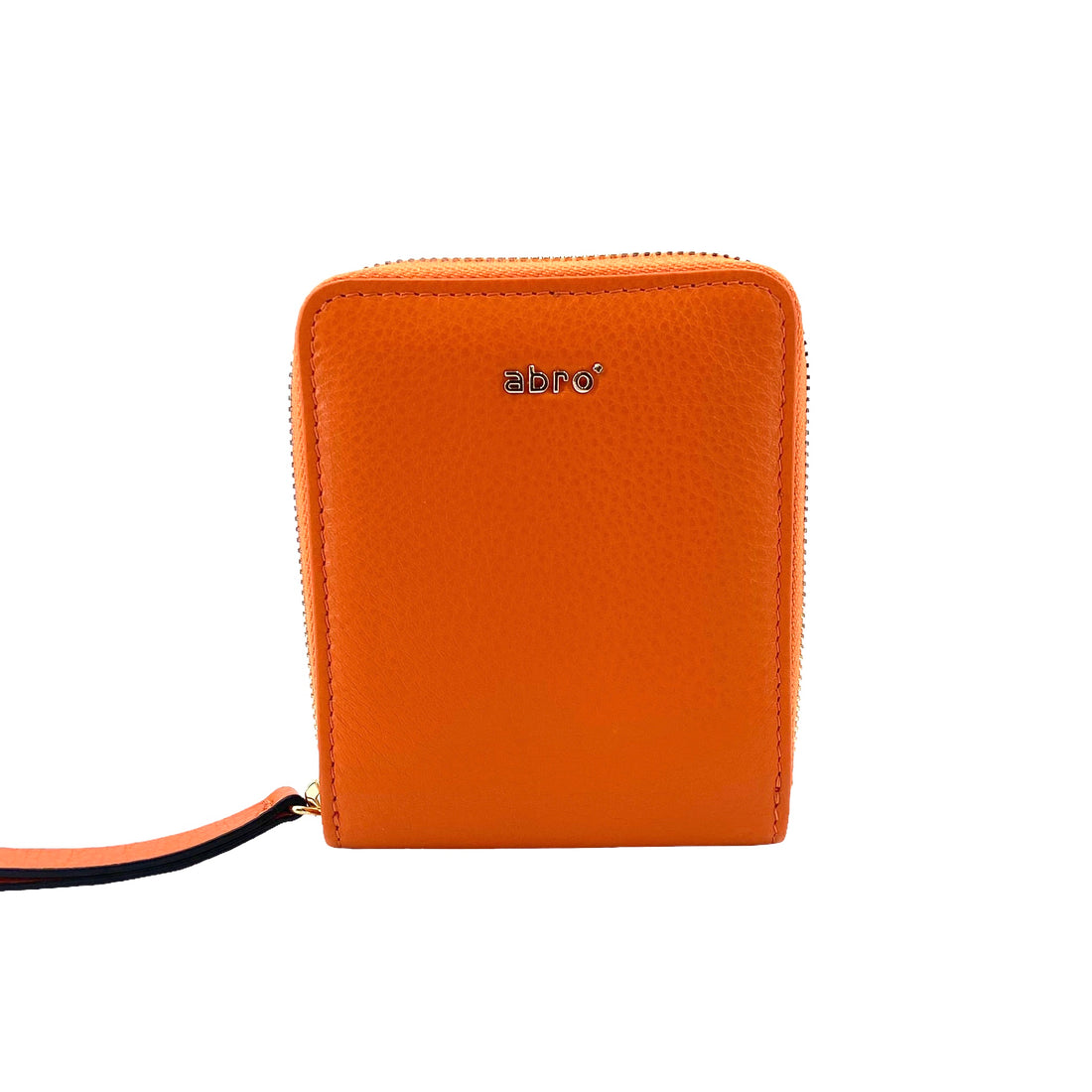 abro Wallet mit Rundum-Reißverschluss, Geldbörse, orange