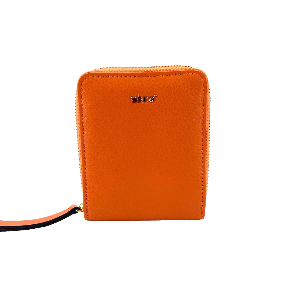 abro Wallet mit Rundum-Reißverschluss, Geldbörse, orange
