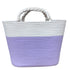 KAMOA Sommertasche Shopper Baumwolle weiß/ lavendel flieder