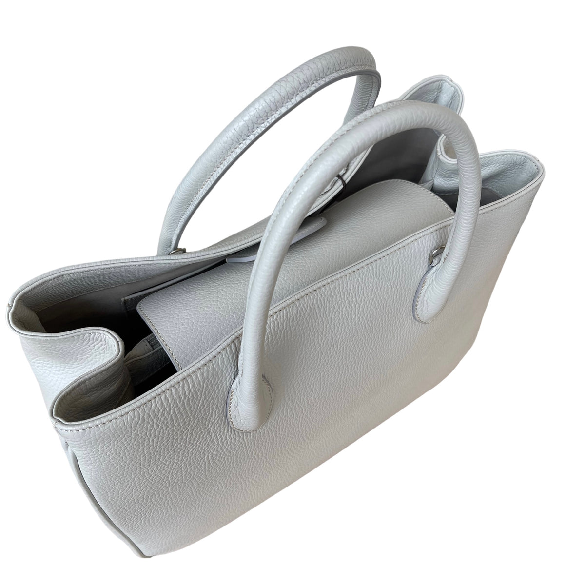 Maxima Handtasche mittel hellgrau perla