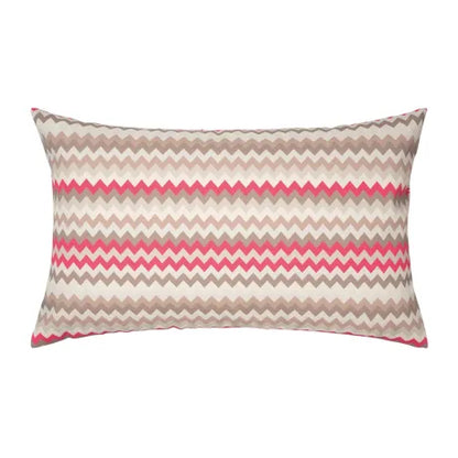 PAD ZICZAC Outdoor Kissen Gartenkissen wetterfest 30 x 50 beige pink