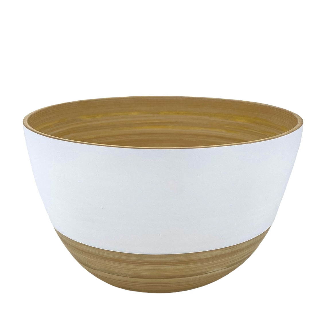 albert L. (punkt) Bambusschüssel BiMa Salatschale 22 x14cm weiß