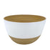 albert L. (punkt) Bambusschüssel BiMa Salatschale 22 x14cm weiß
