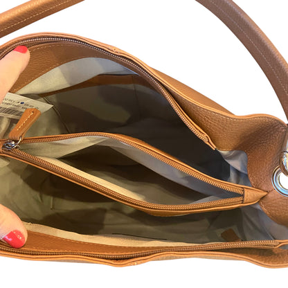 Maxima Schultertasche biscotto, cognac