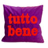 Pad Letters Kissenhülle 45x45cm TUTTO BENE, berry