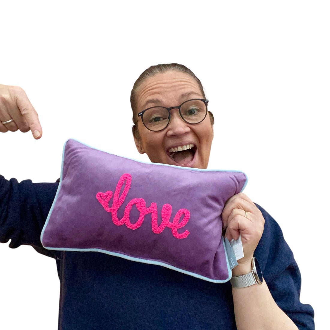 Pad Kissen PETITE "Love", light purple