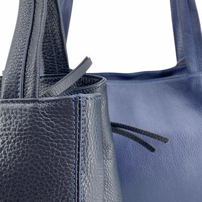 Maxima, Schultertasche blu chiaro, mitternachtsblau (vorne)