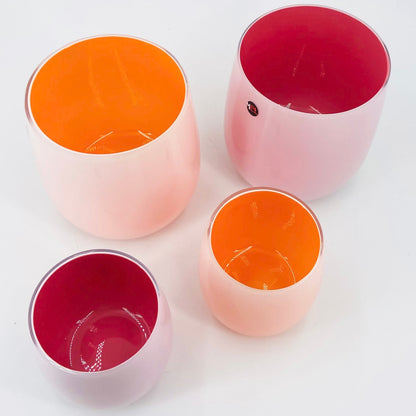 Mel Vase "Happy Spring" klein koralle