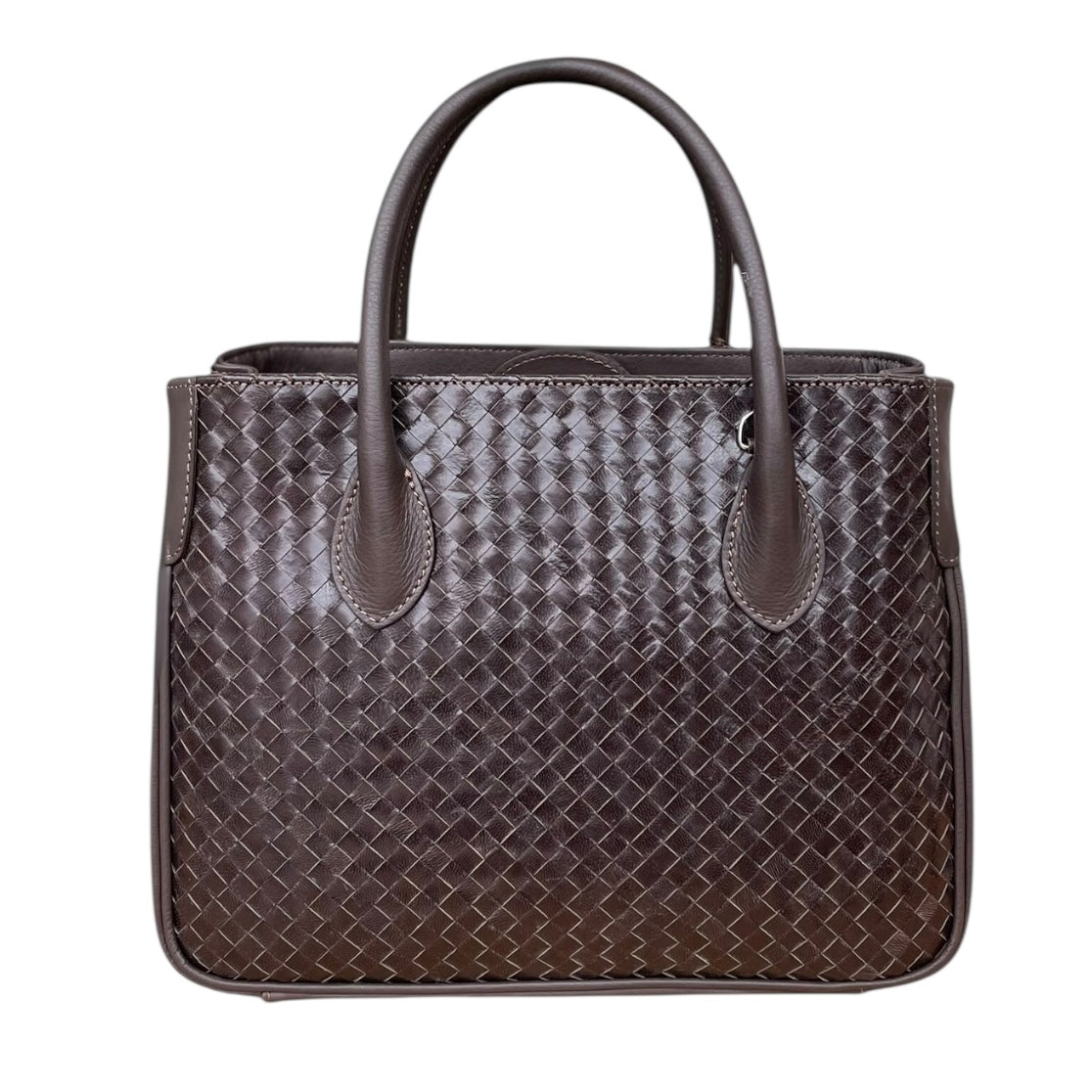 Maxima Handtasche Flecht klein, testa moro, dunkelbraun