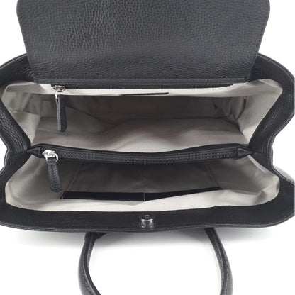 Maxima Tasche groß, schwarz - Innenaufteilung