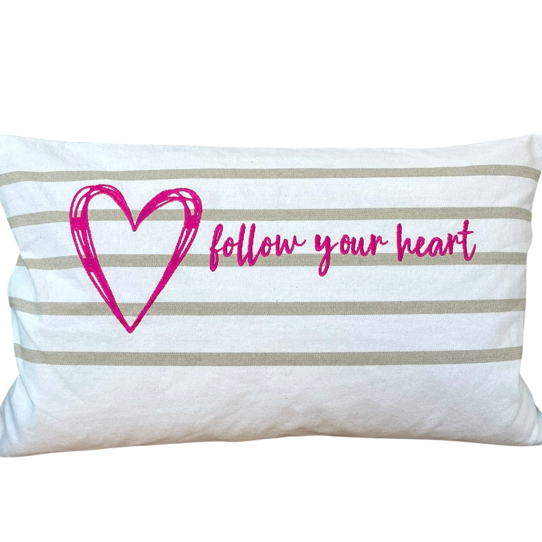 Pad Concept Nautic "follow your heart" Kissenhülle, Pink