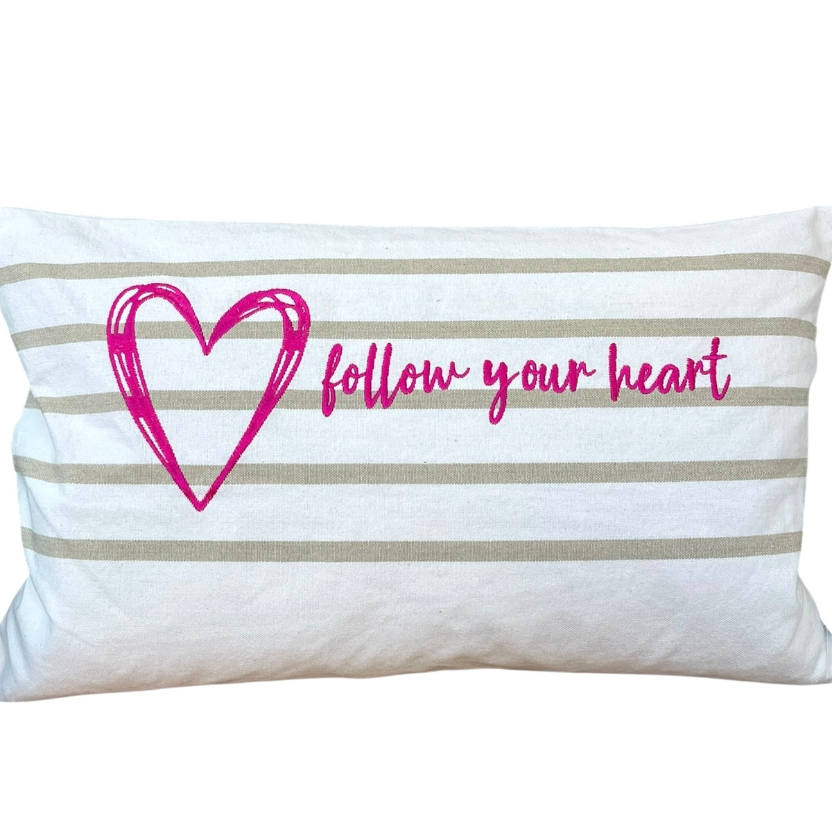 Pad Concept Nautic "follow your heart" Kissenhülle, Pink