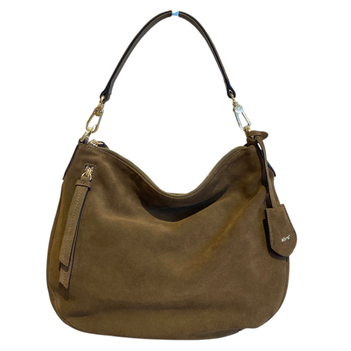 abro JUNA Hobo small velour, khaki