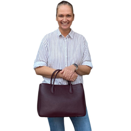 Maxima Handtasche groß burgundy, bordeaux