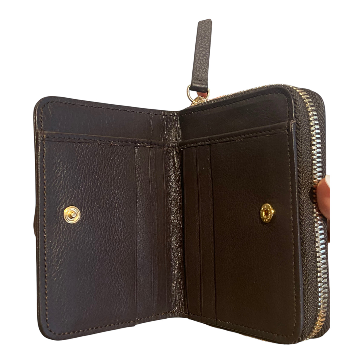 abro Geldbörse Dalia Leder dark brown