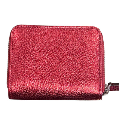 abro Geldbörse Leder glitzer pink