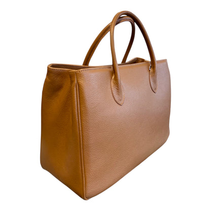Maxima Handtasche groß cuoio, cognac