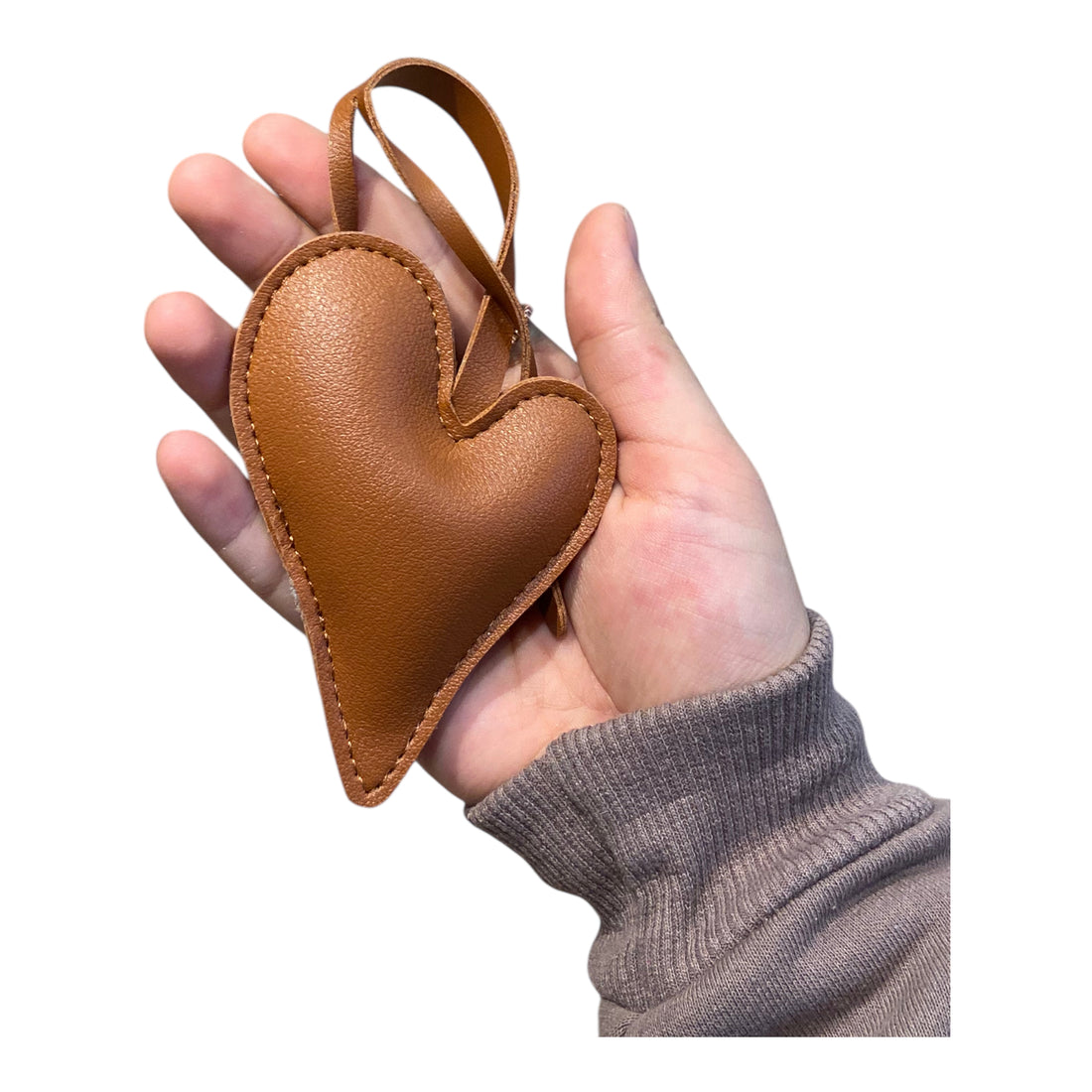 Herz Taschenanhänger Cognac – Bag Charm