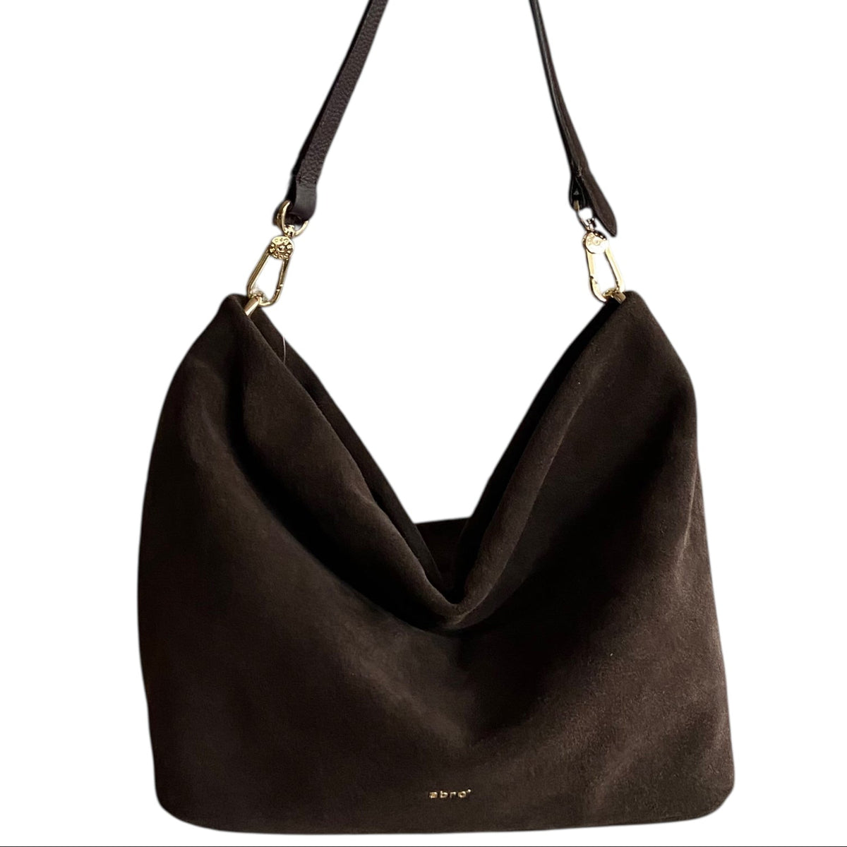 
abro EBONY Hobo big Schultertasche dark brown, dunkelbraun
