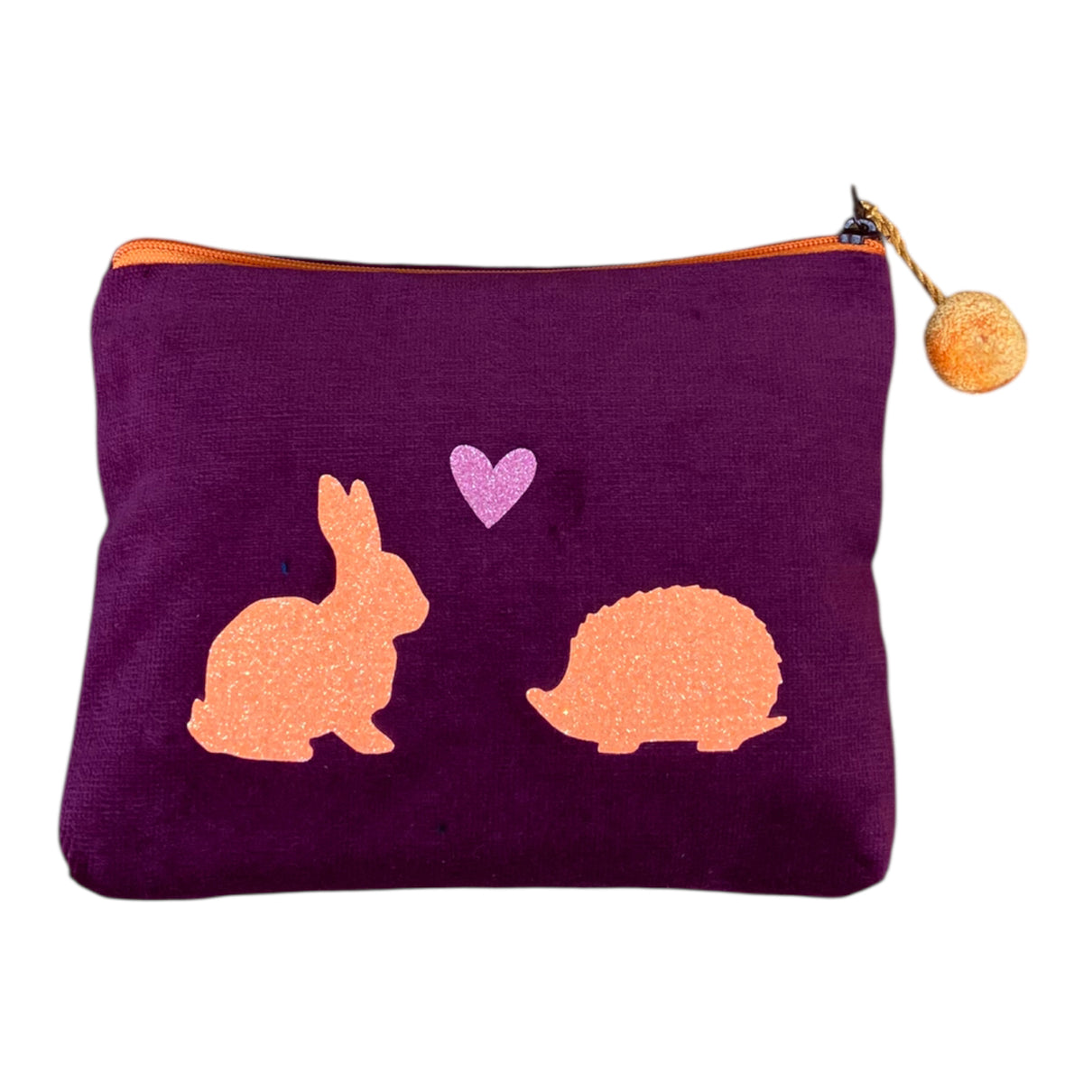 Frau Heidelberg Kosmetiktasche M Hase und Igel Beere
