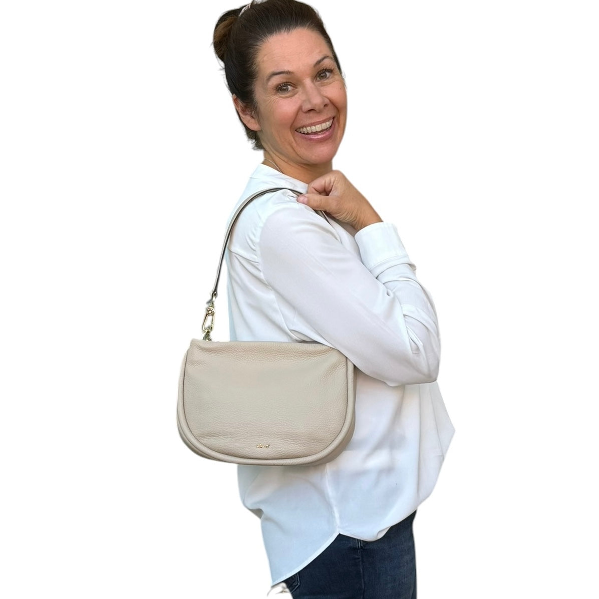 abro WILLOW Umhängetasche small beige