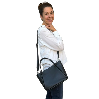 Maxima Handtasche Henkeltasche, nero, schwarz