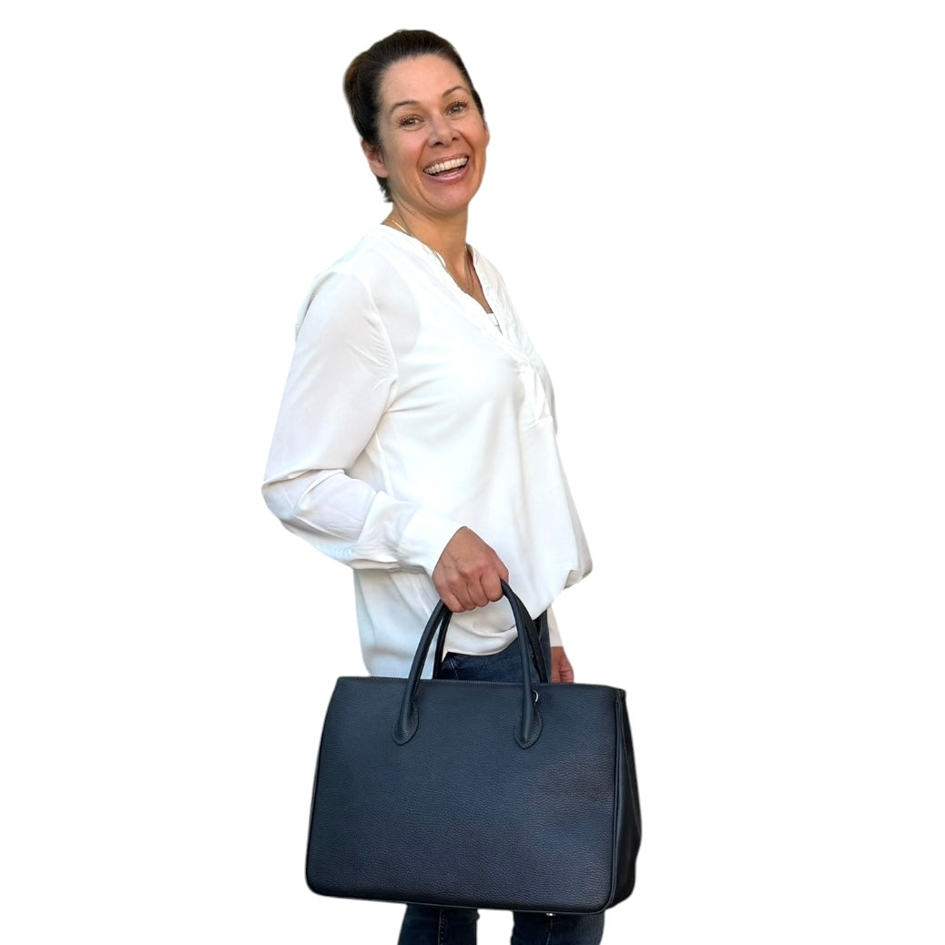 Maxima Handtasche groß blu scuro nachtblau dunkelblau