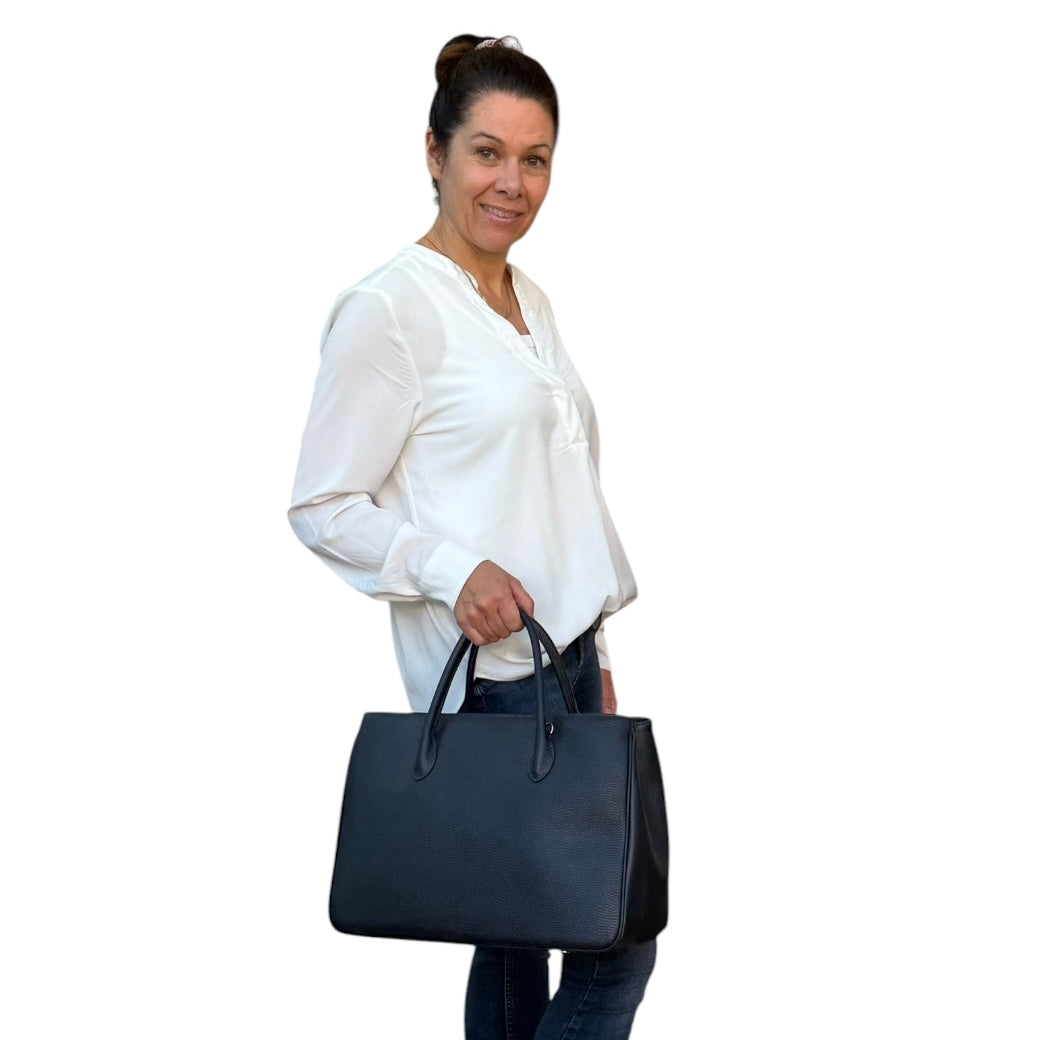 Maxima Handtasche groß blu scuro nachtblau dunkelblau