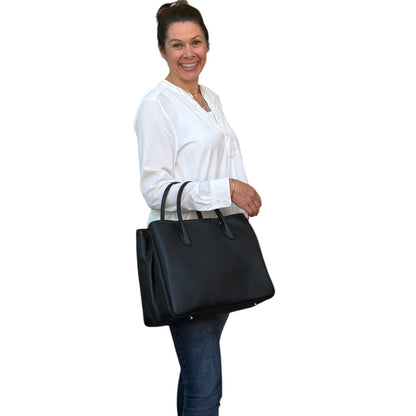 Maxima Handtasche groß schwarz nero