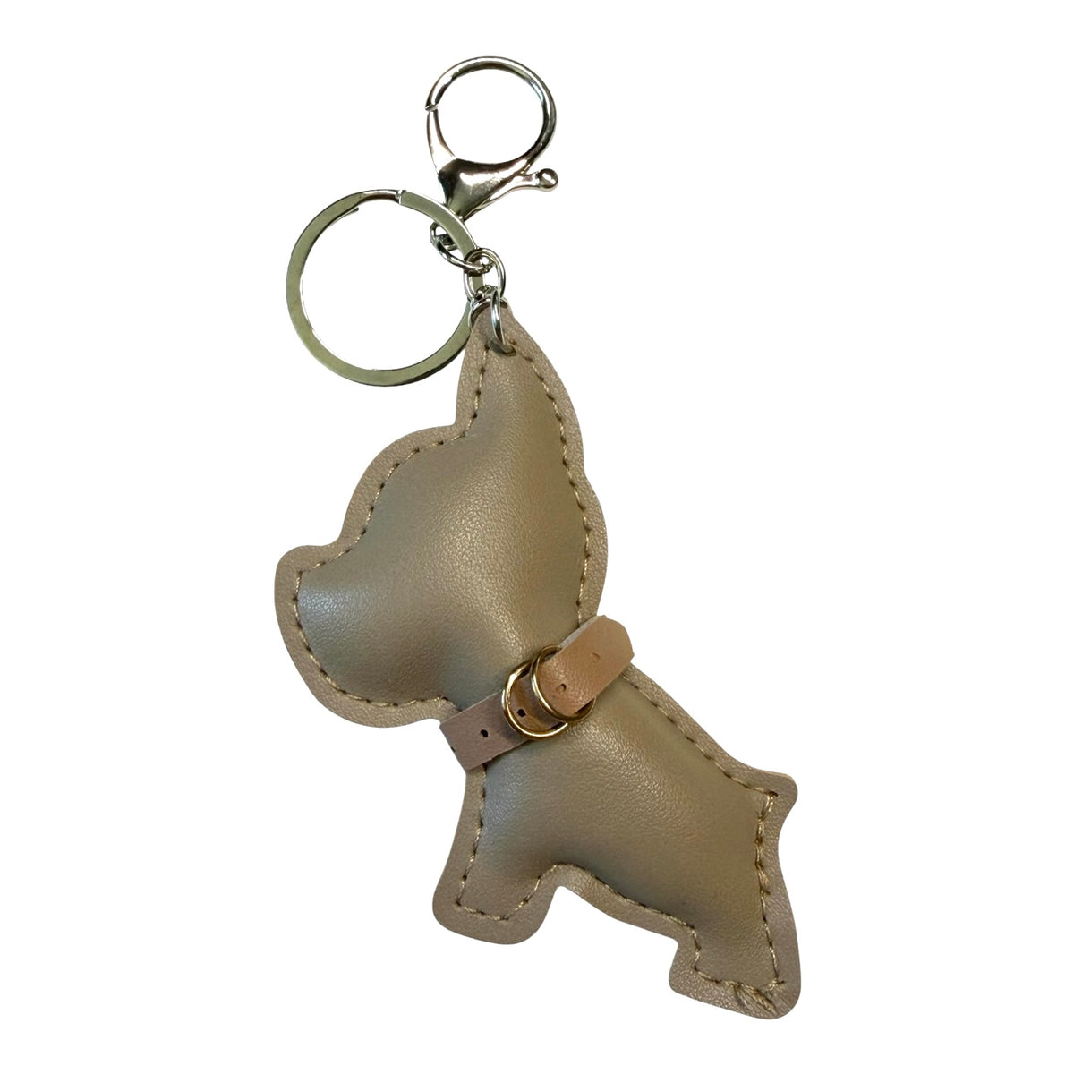 Hund Schlüsselanhänger &amp; Taschenanhänger Beige-Puder