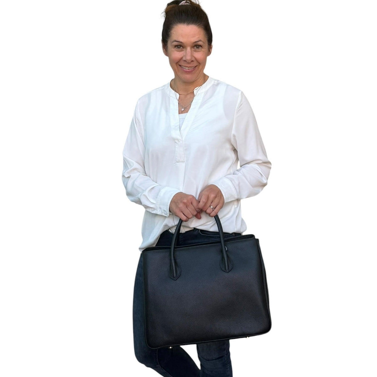 Maxima Handtasche groß schwarz nero