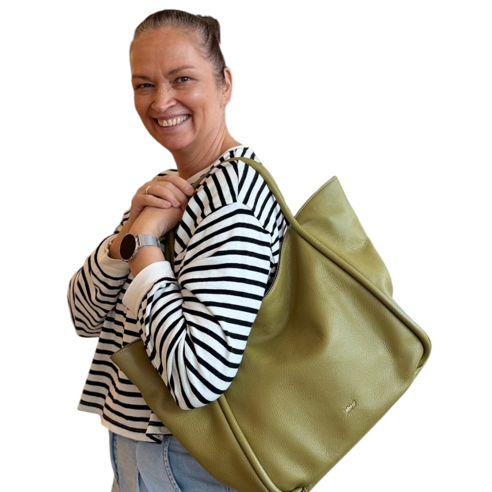 abro WILLOW Shopper, Schultertasche grün