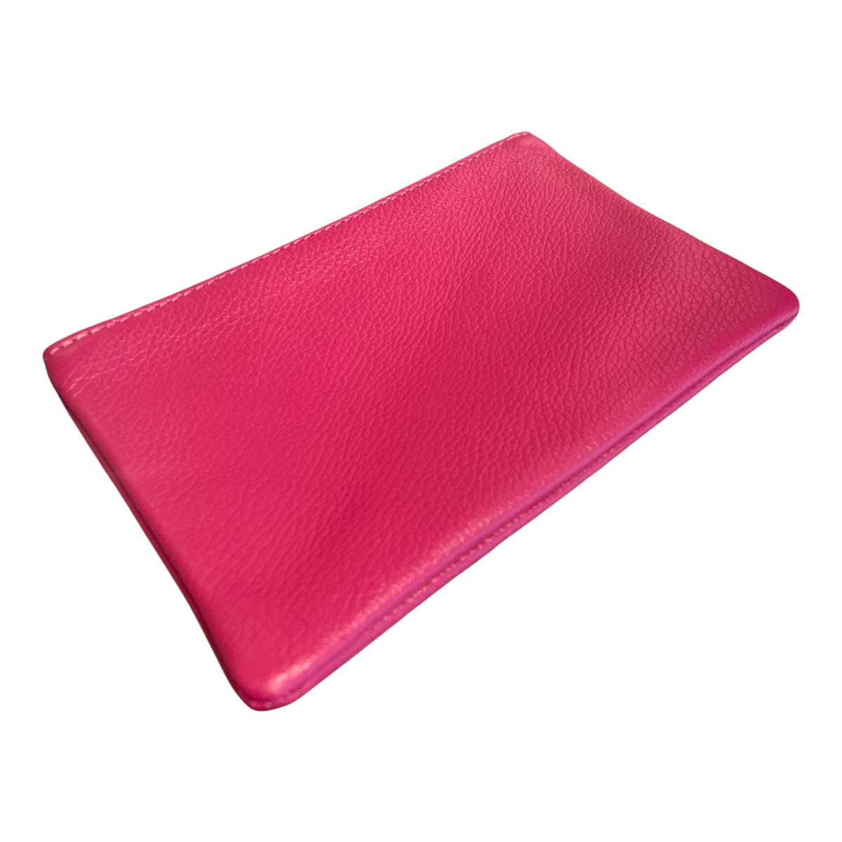 Kosmetiktasche &amp; Taschen-Organizer S aus Leder, pink