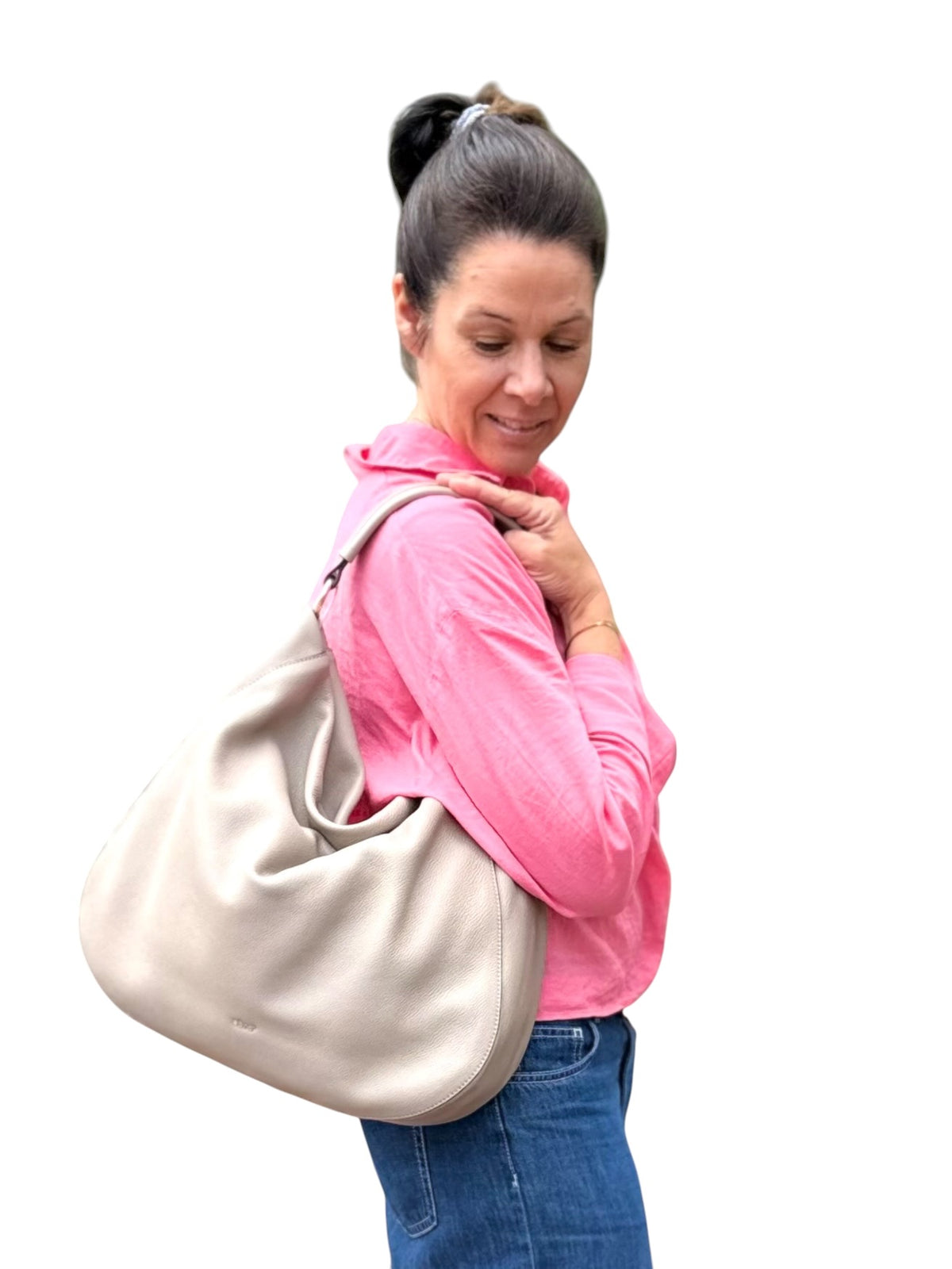 abro MIA Hobo, Schultertasche taupe