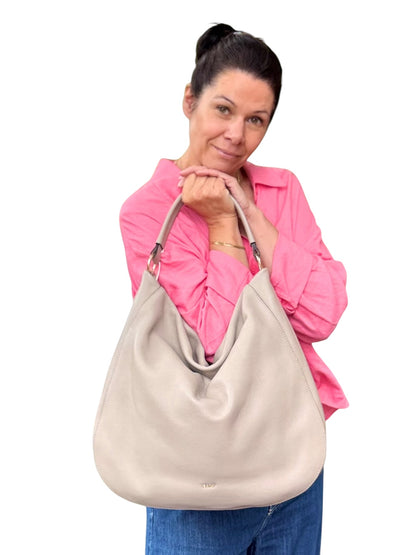 abro MIA Hobo, Schultertasche taupe