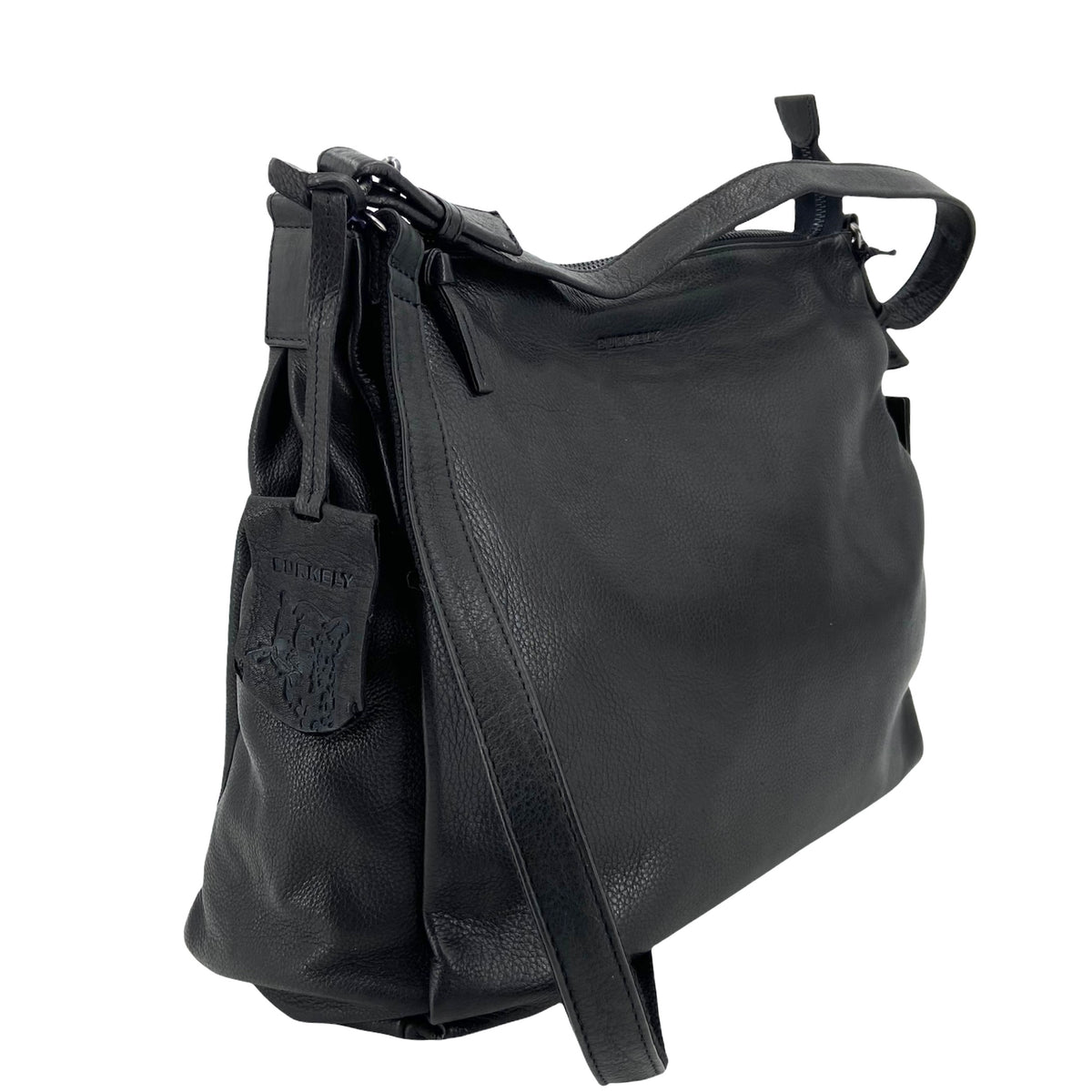 Burkely Just Jolie Schultertasche, Umhängetasche, Beuteltasche, Hobo groß schwarz