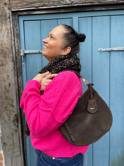 abro JUNA Hobo x-small, dunkelbraun