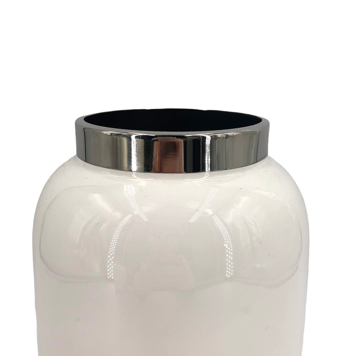 Vase Saigon S weiß Silber Gift Company