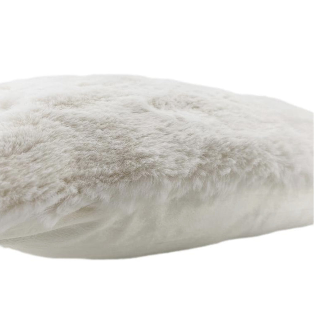 Skinnwille Webpelzkissen FLUFFY weiß, 45 x 45 cm