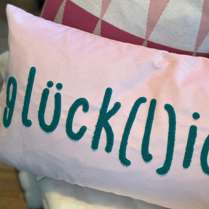 Pad Concept Kissenhülle Letters, glücklich rosa