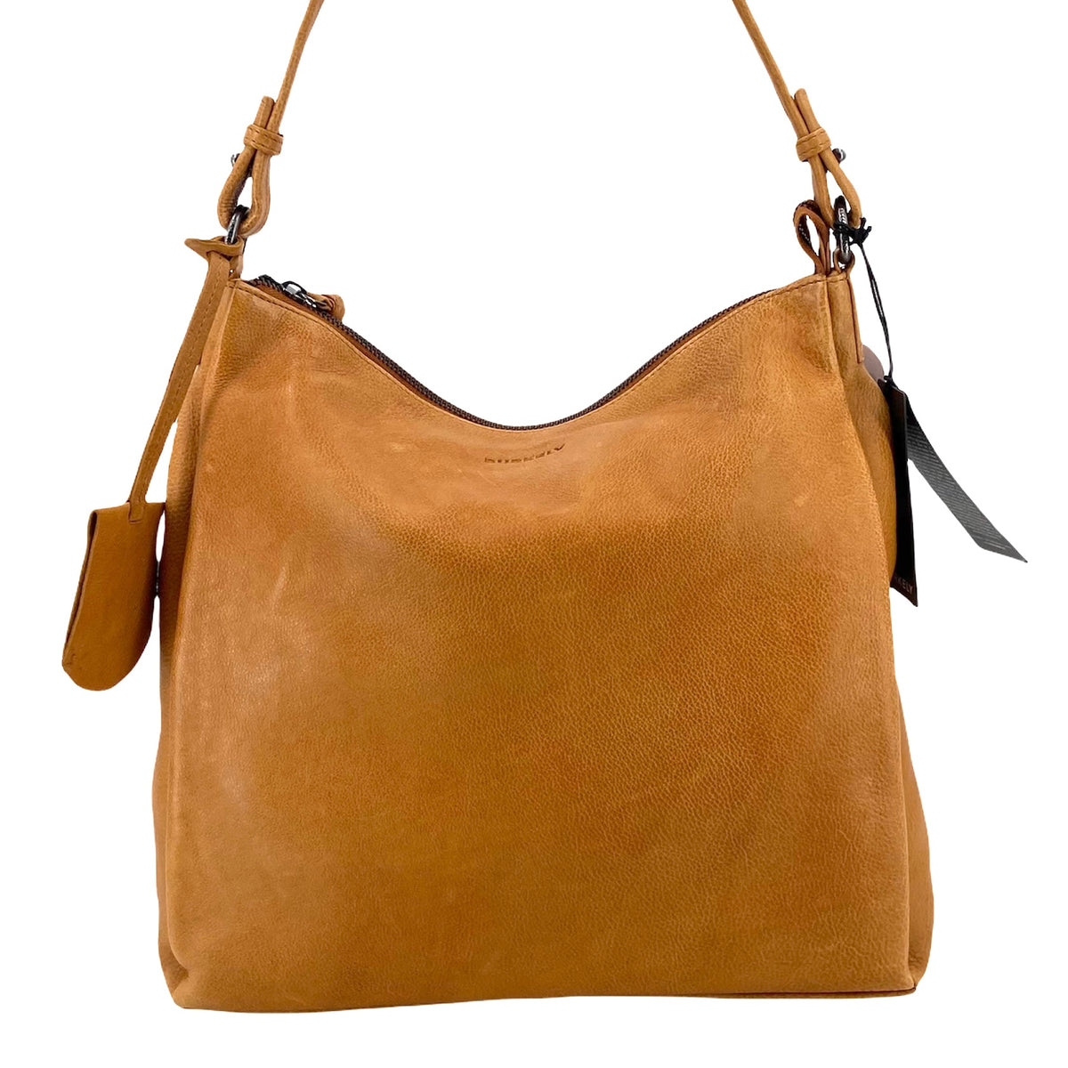 Burkely Just Jolie Schultertasche, Umhängetasche, Beuteltasche, Hobo groß cognac