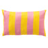 APOLLO - Outdoor Kissen 30x50 cm - Gestreift gelb rosa