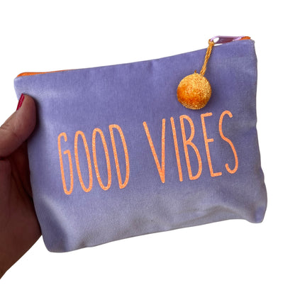 Frau Heidelberg Kosmetiktasche M flieder orange GOOD VIBES