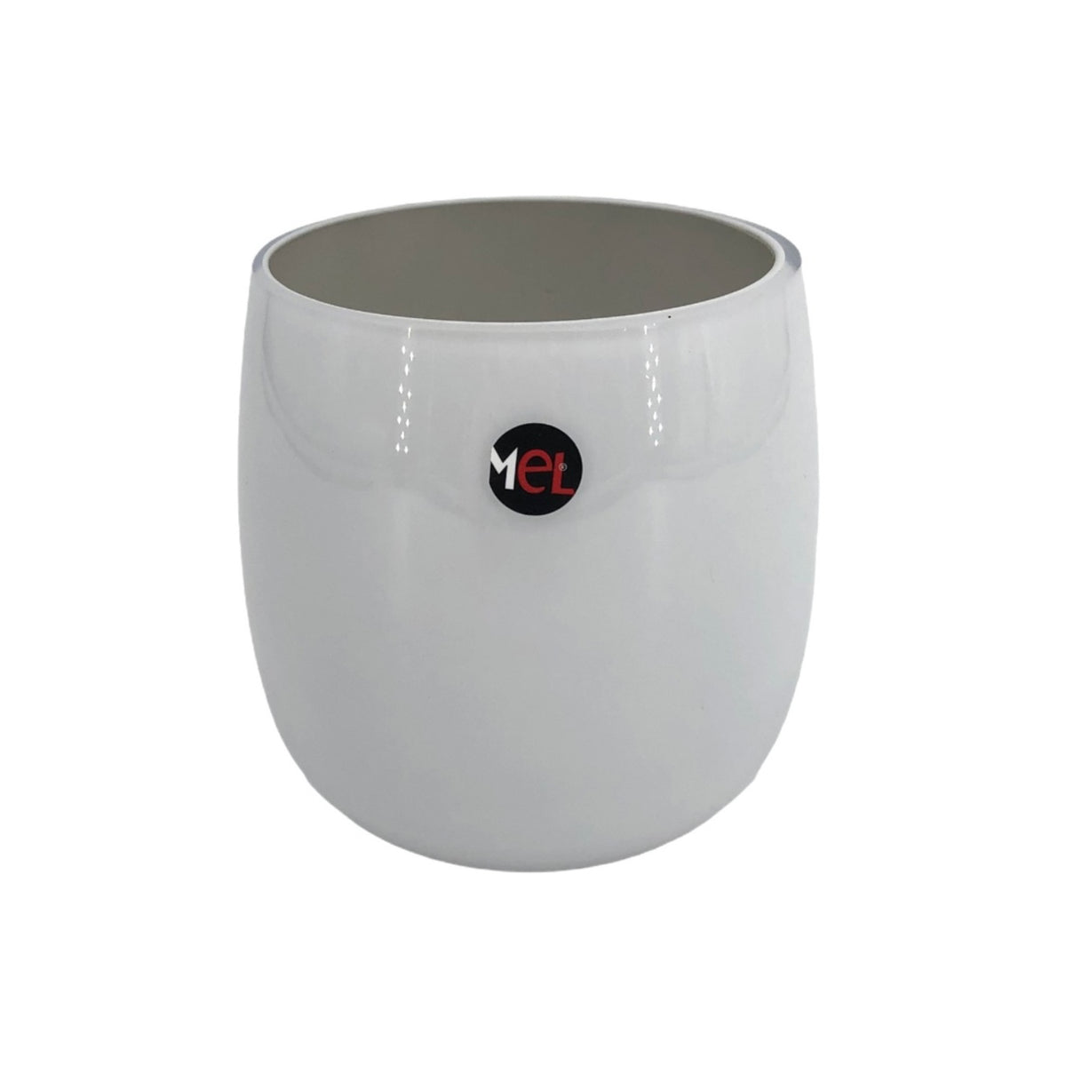 Mel Vase "Happy Spring" klein, hellgrau