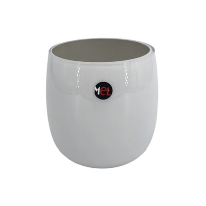 Mel Vase "Happy Spring" klein, hellgrau