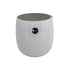 Mel Vase "Happy Spring" klein, hellgrau