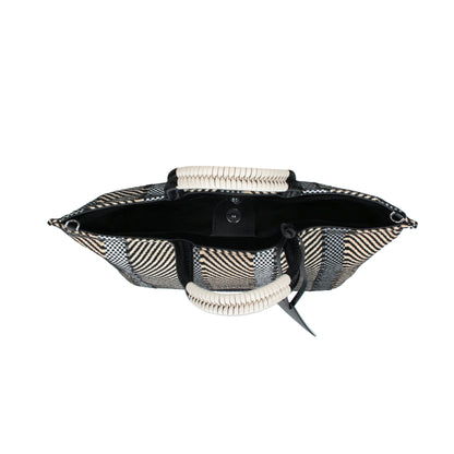 Rebelle ftc Raphia Handtasche, shell, sand