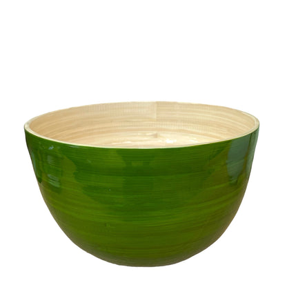 albert L. (punkt) Bambus Schüssel Salatschale 22 x 14cm grün (ohne Deko)
